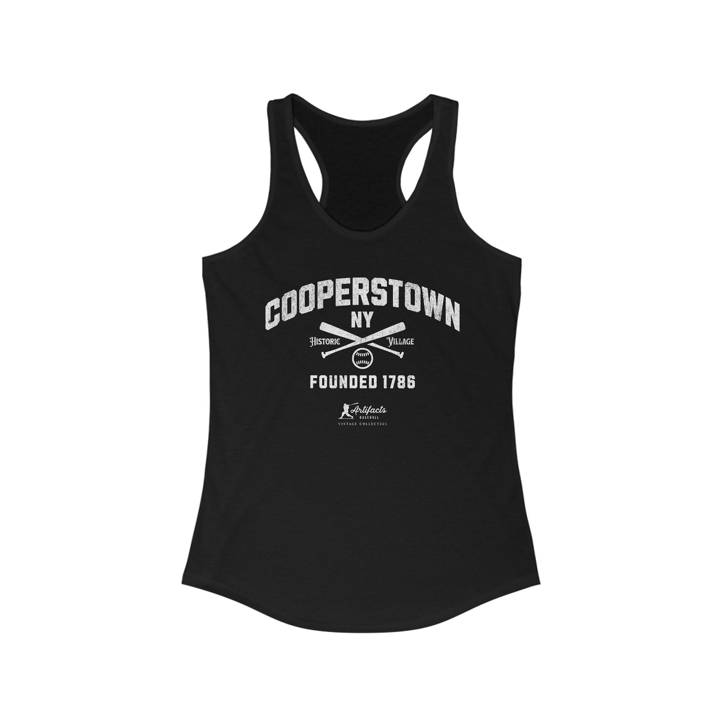 Cooperstown NY_Artifacts Baseball Collection Racerback Tank
