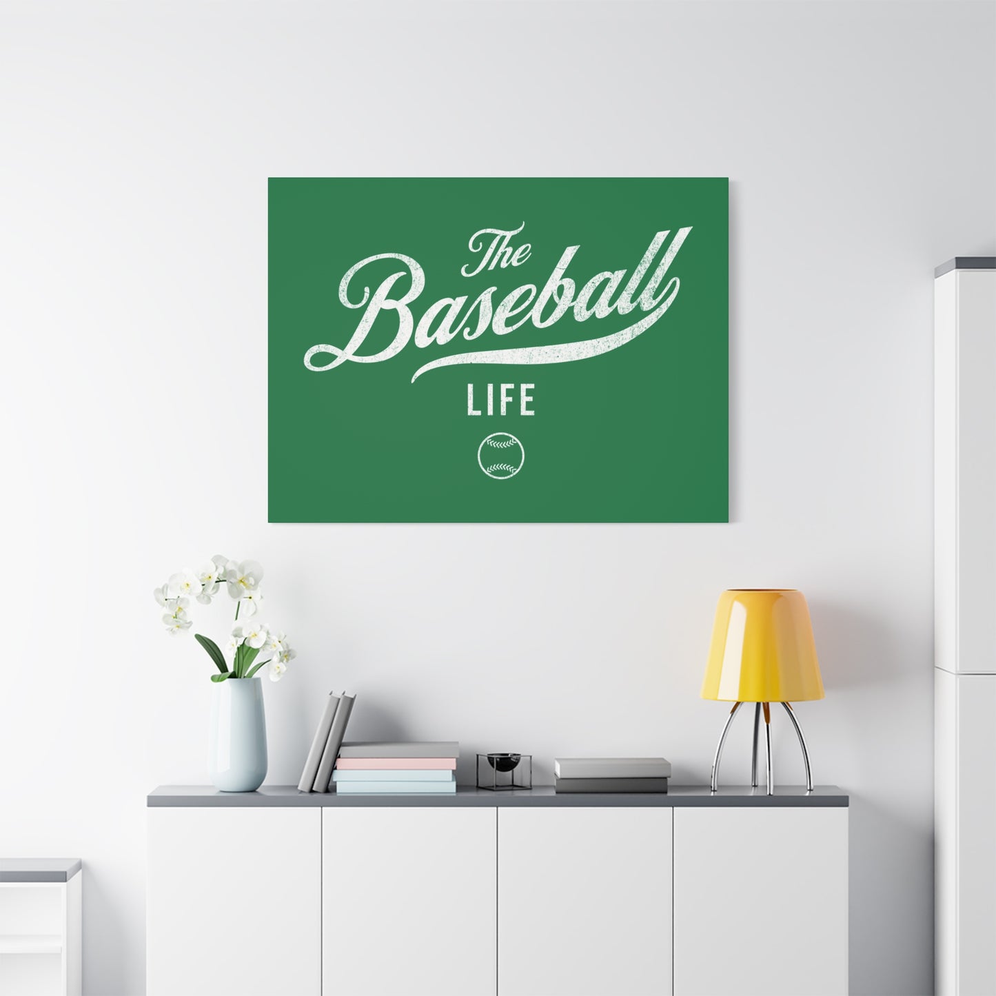 Wall Art Canvas_Green w White