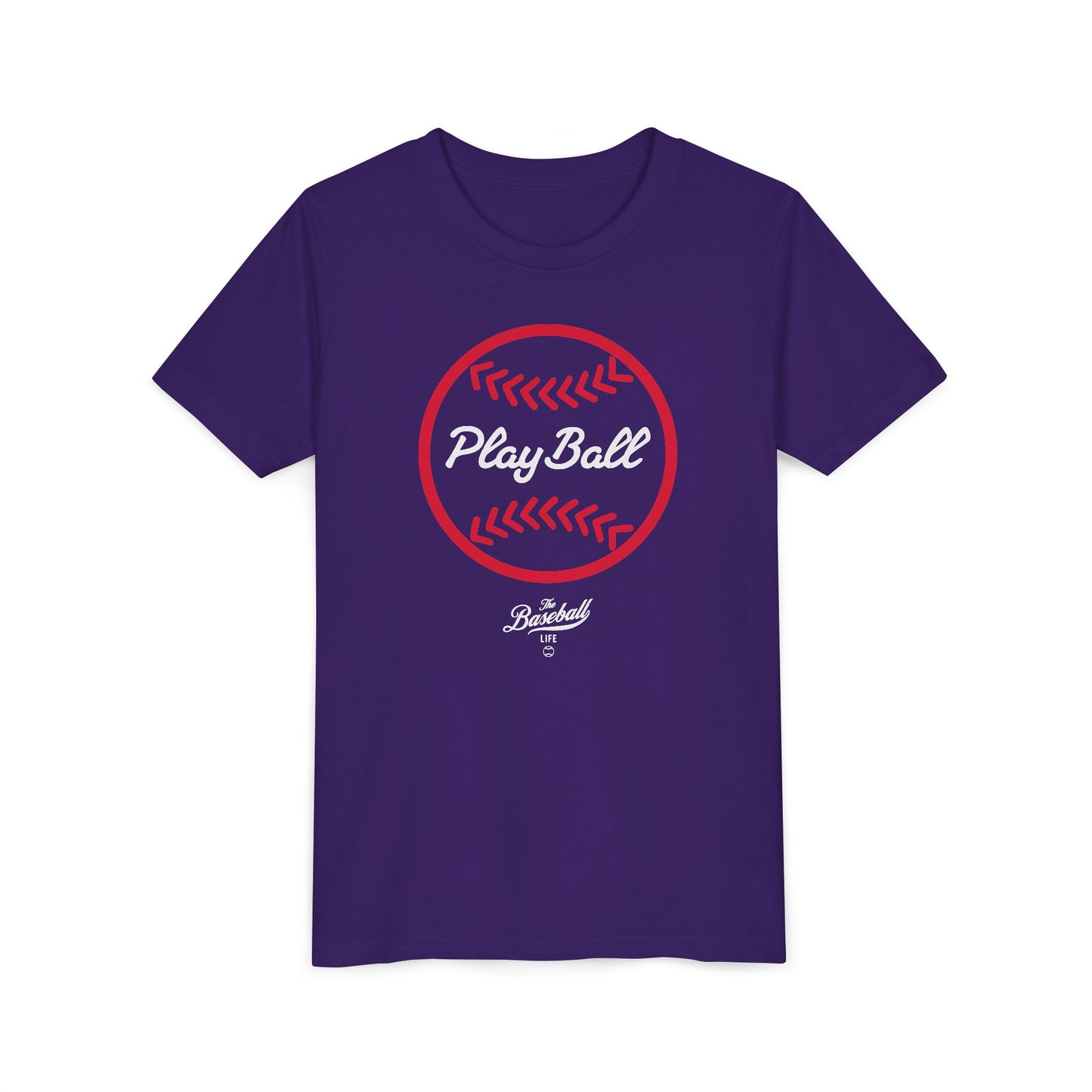 Youth Play Ball Graphic Baseball T-Shirt