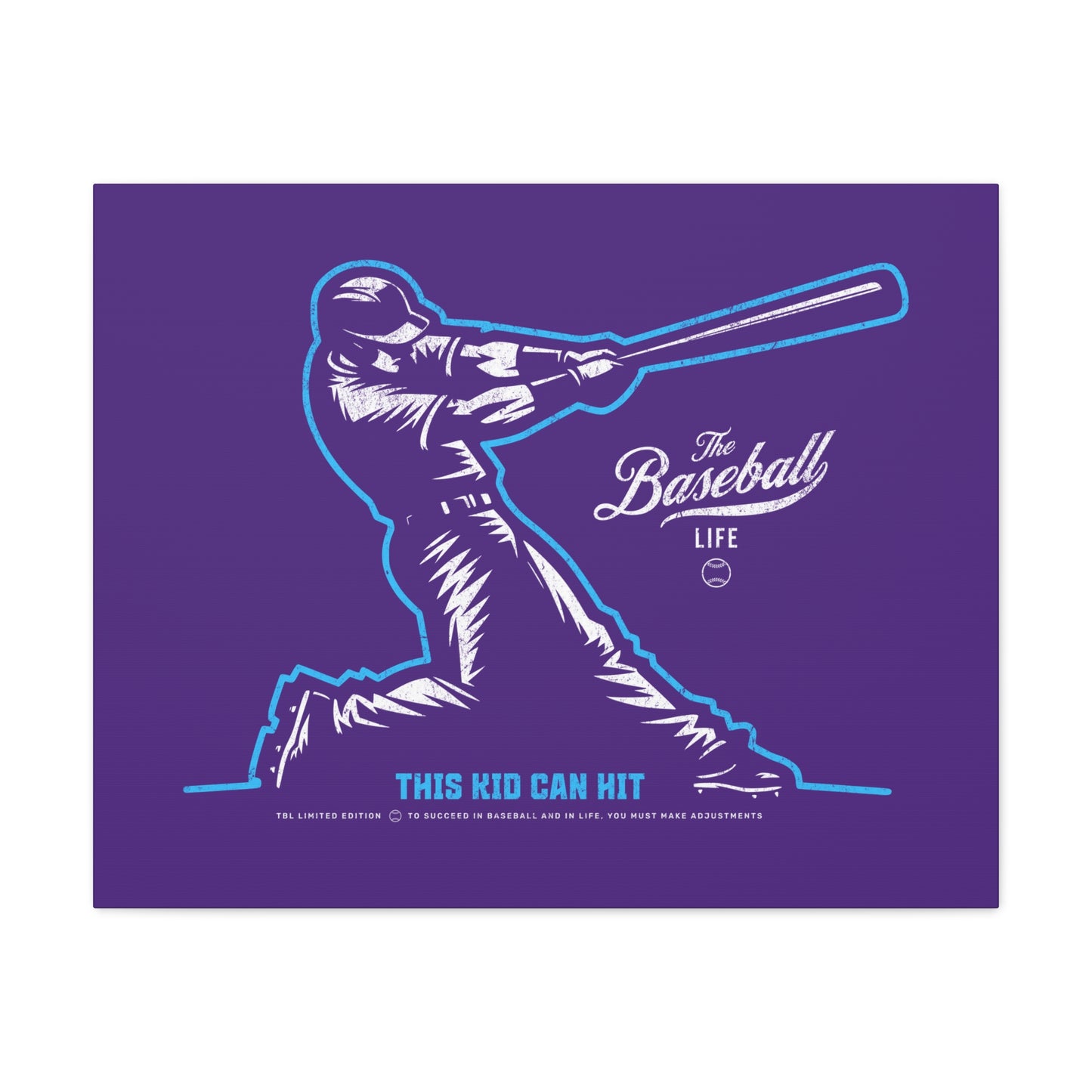 This Kid Can Hit Wall Art Canvas_Purple