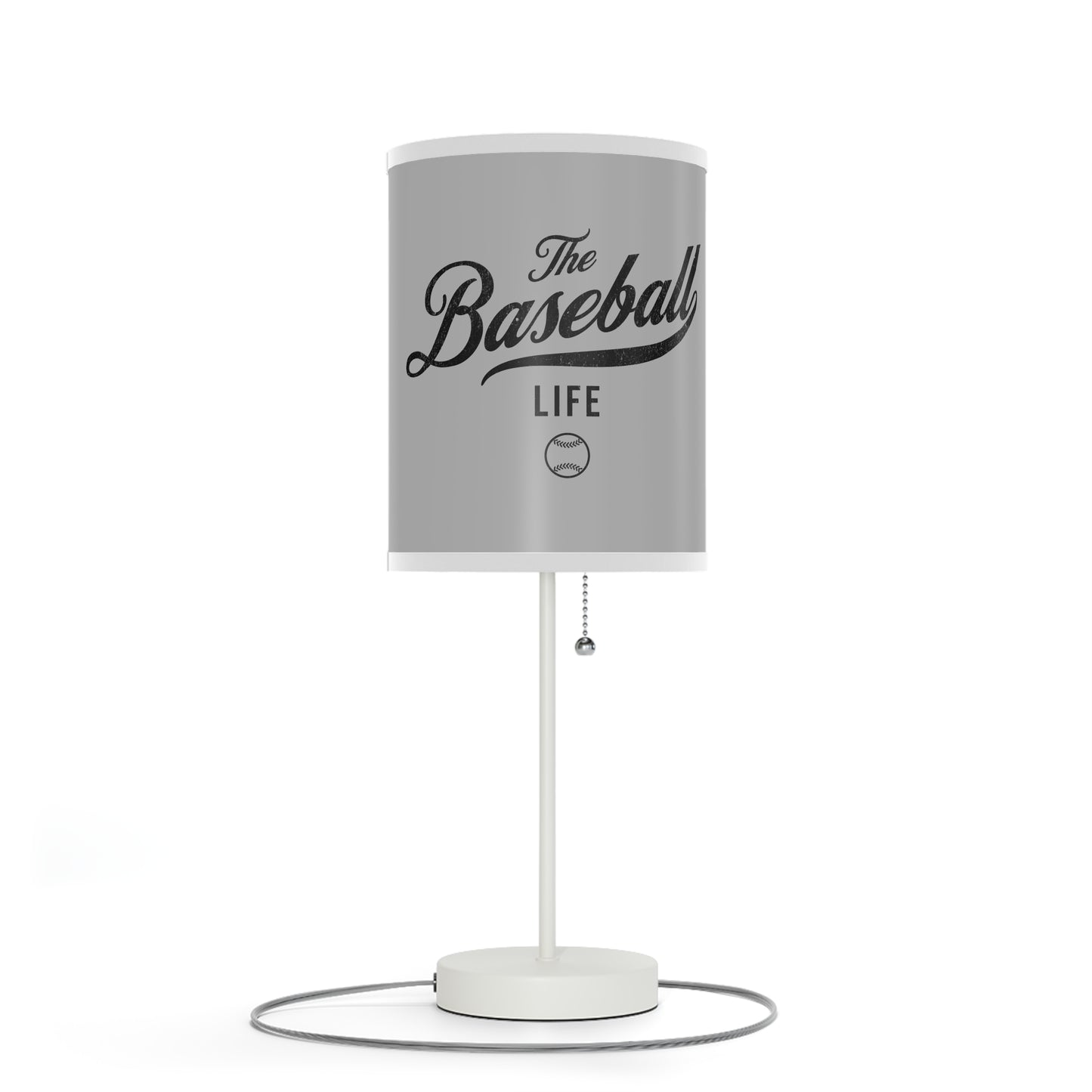 Table Lamp_Silver Gray w Black Print