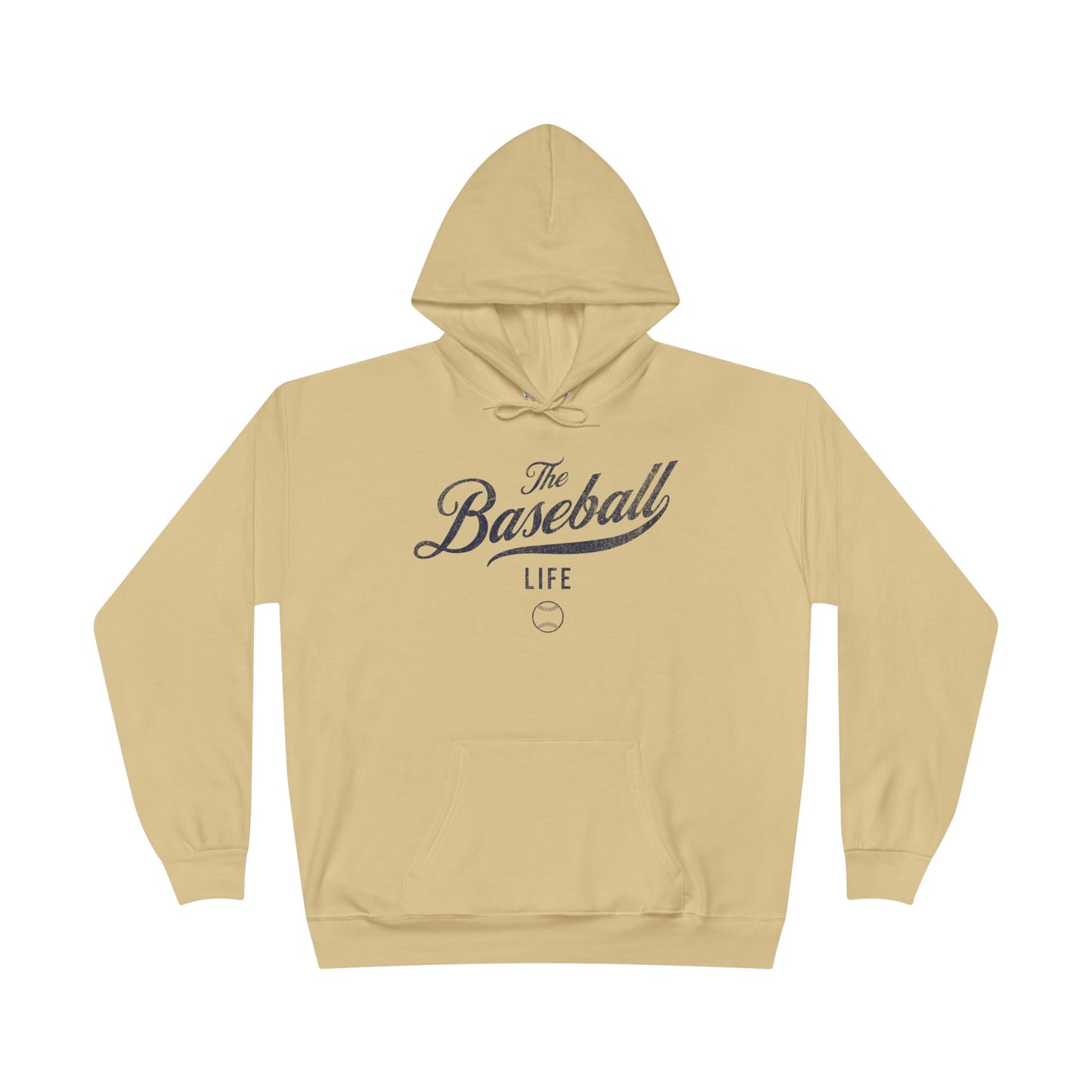 The Baseball Life Hoodie w/Grommets_Navy Print