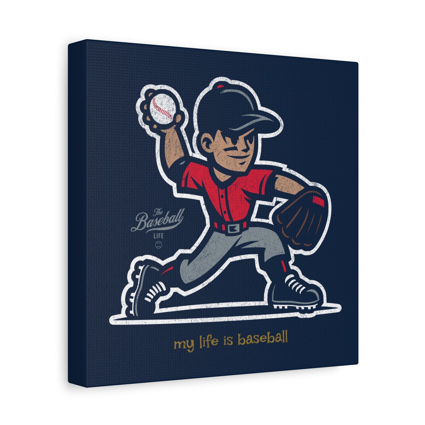 My Life Is Baseball Wall Art Canvas