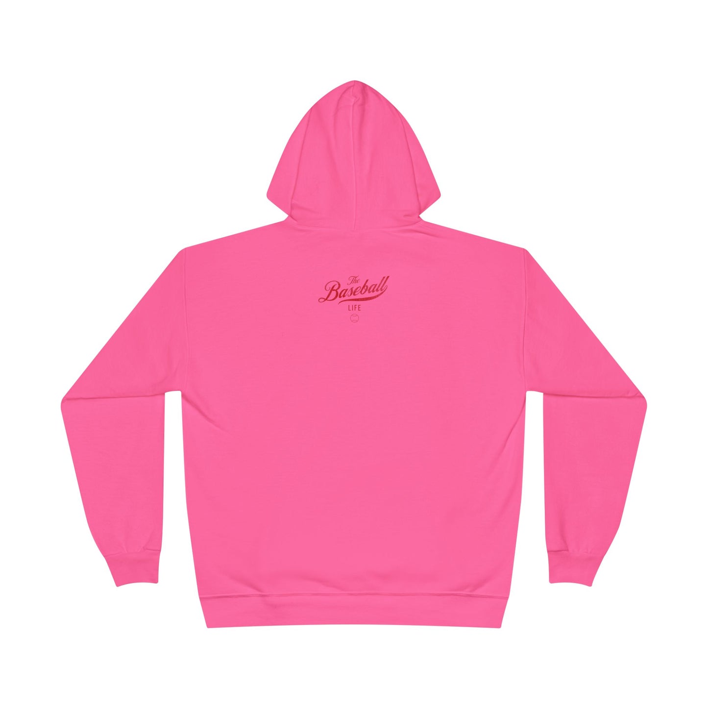 The Baseball Life Hoodie w/Grommets_Red Print