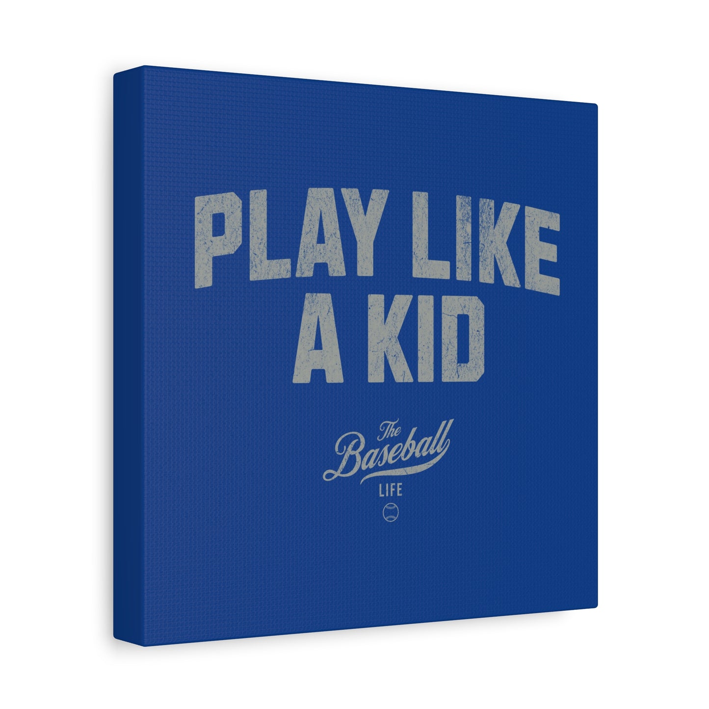 Play Like A Kid Wall Art Canvas_Royal Blue