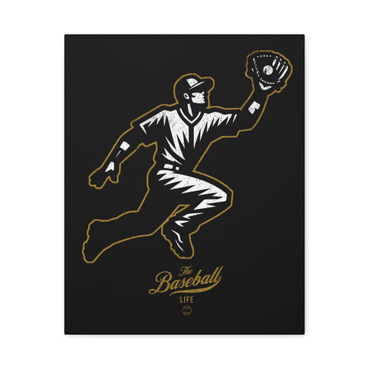 Player Icon Wall Art Canvas_Black