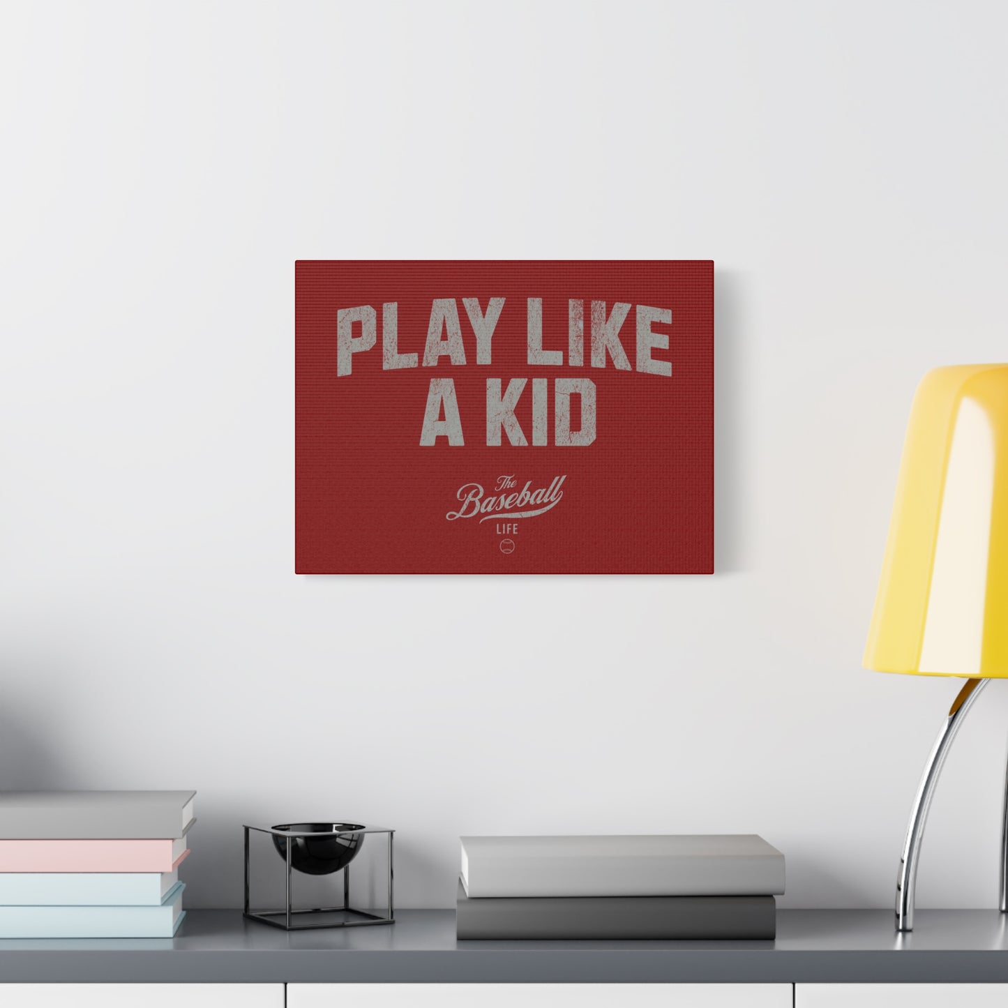 Play Like A Kid Wall Art Canvas_Cardinal Red