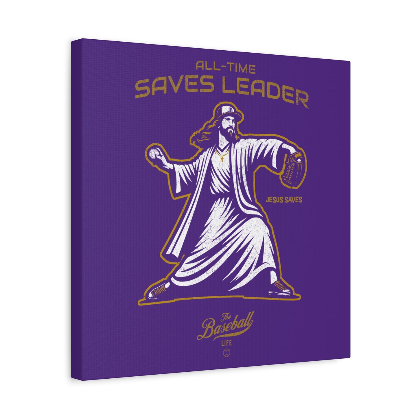 Jesus All-Time Saves Leader Wall Art Canvas_Purple