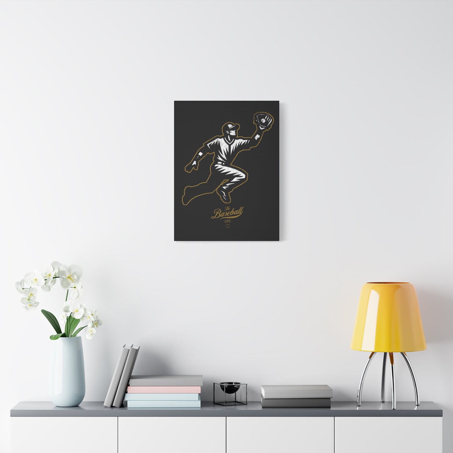 Player Icon Wall Art Canvas_Black