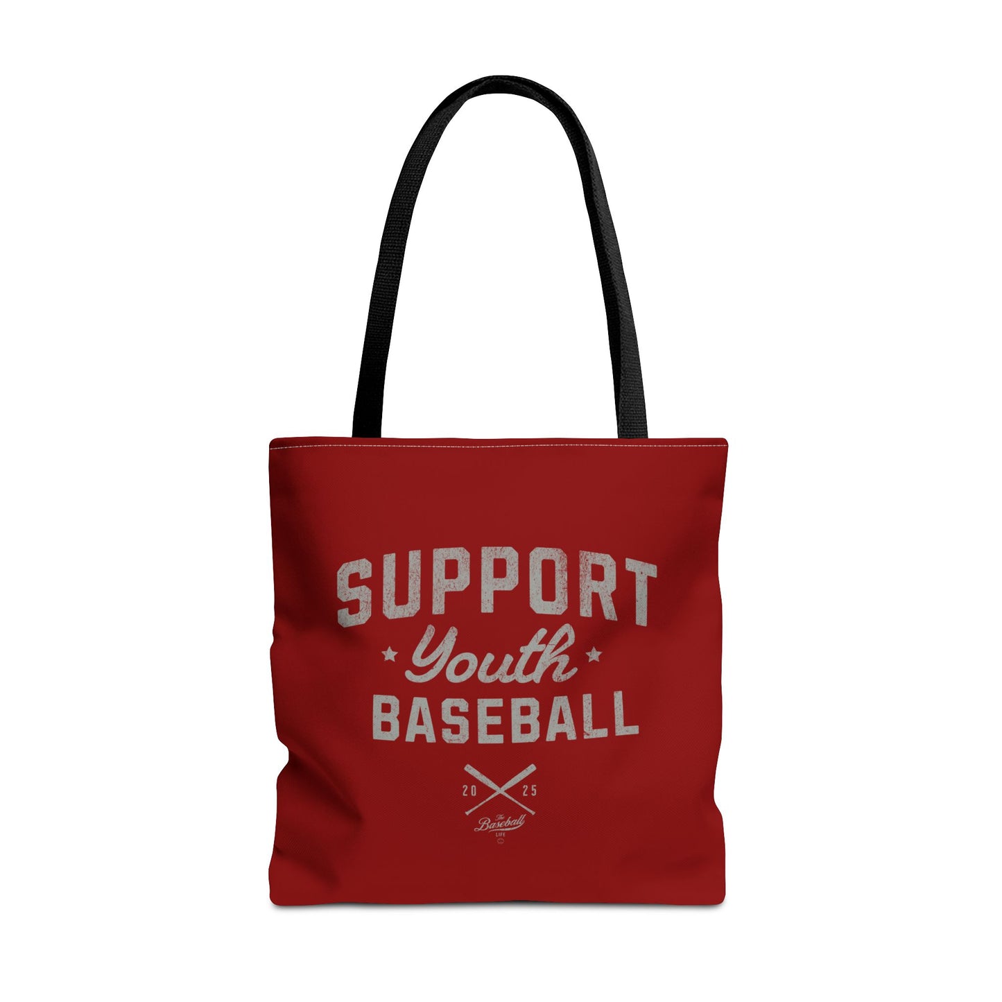 Support Youth Baseball Tote Bag_Maroon