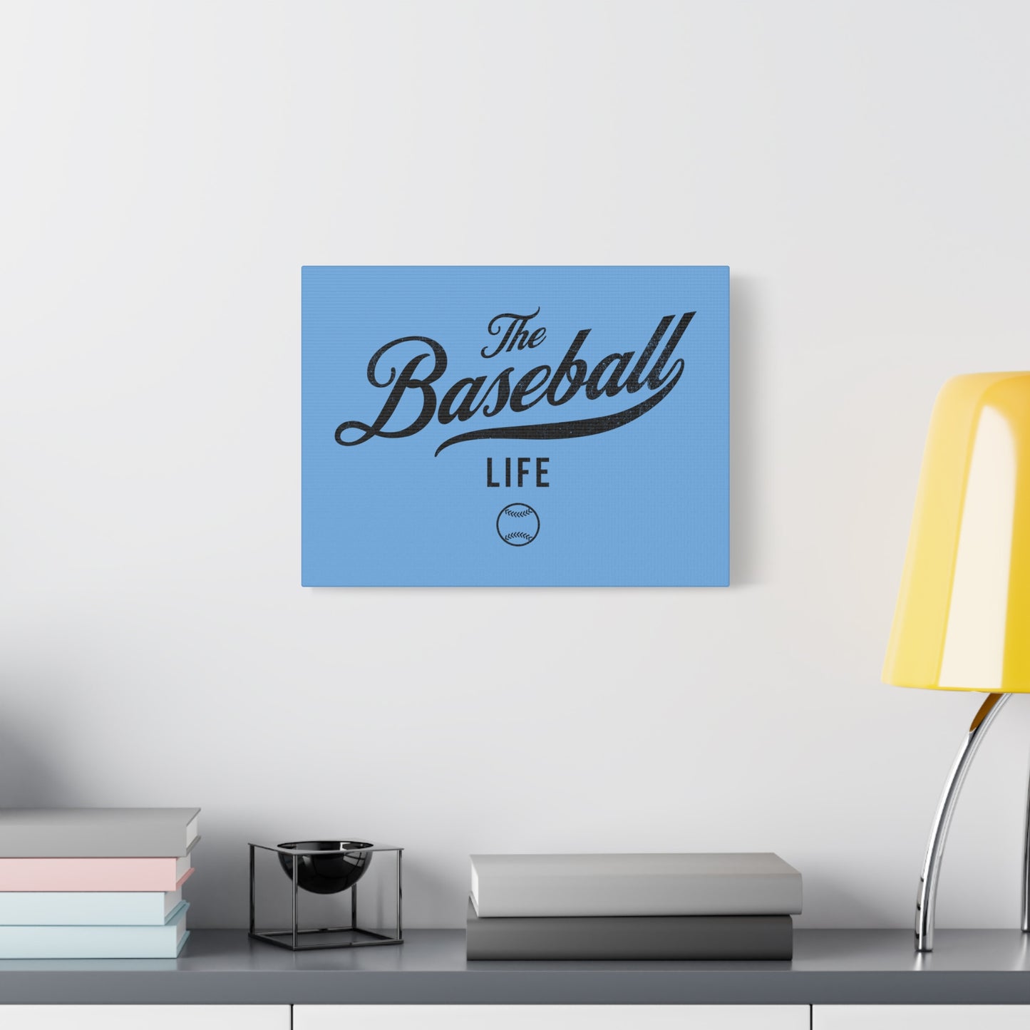 Wall Art Canvas_Carolina Blue w Black