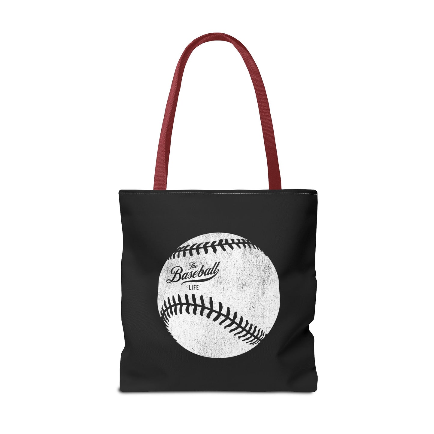 Weathered Baseball Tote Bag_Black