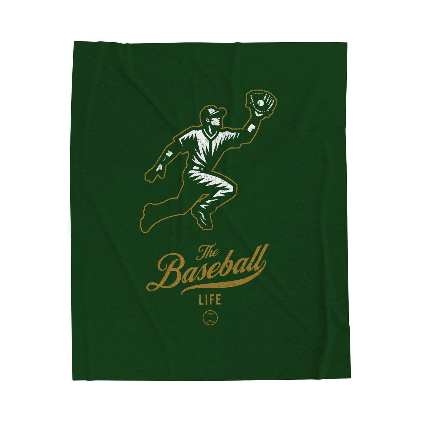 Velveteen Plush Blanket_Player Icon_Dark Forest Green