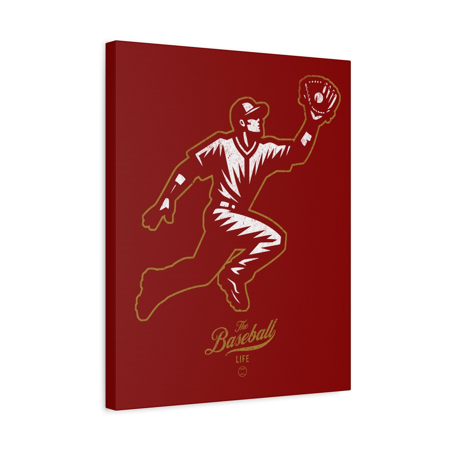 Player Icon Wall Art Canvas_Cardinal Red