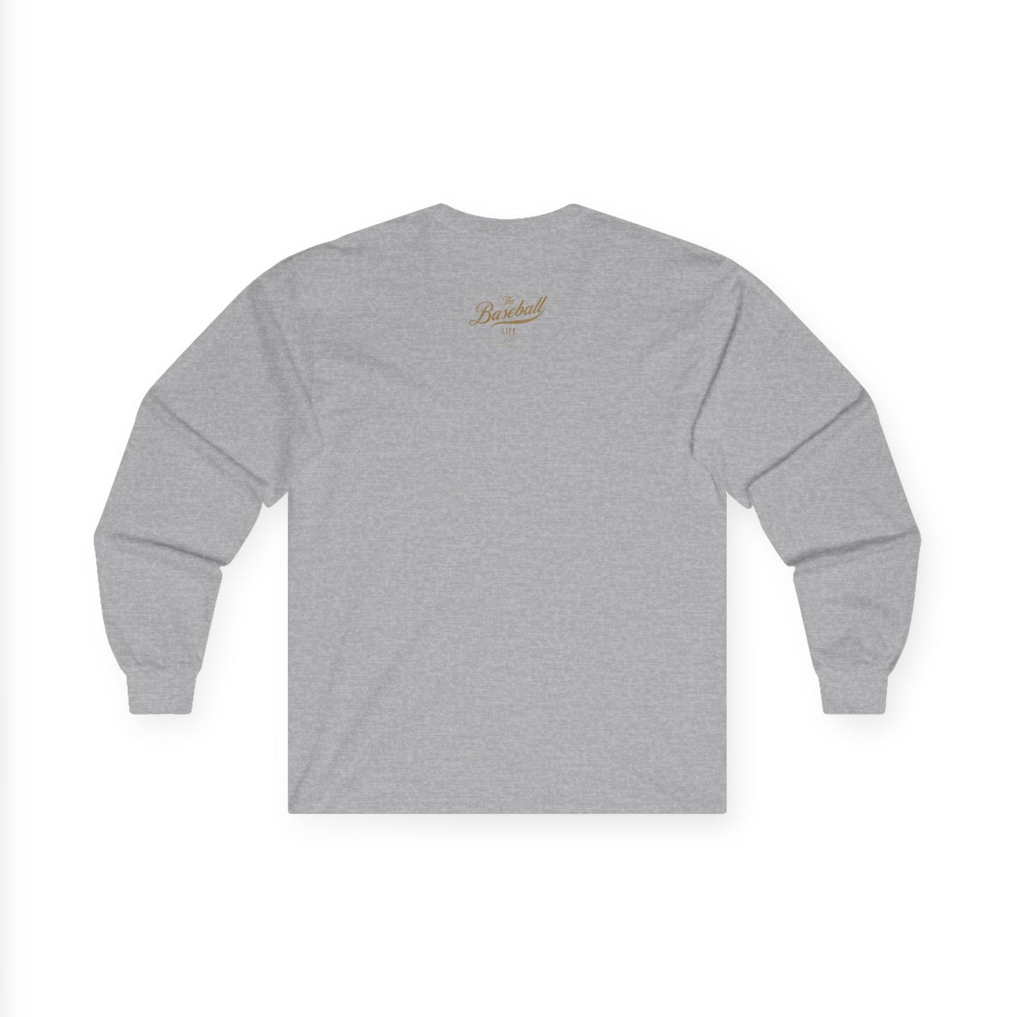 The Baseball Life Long Sleeve T-Shirt_Old Gold Print