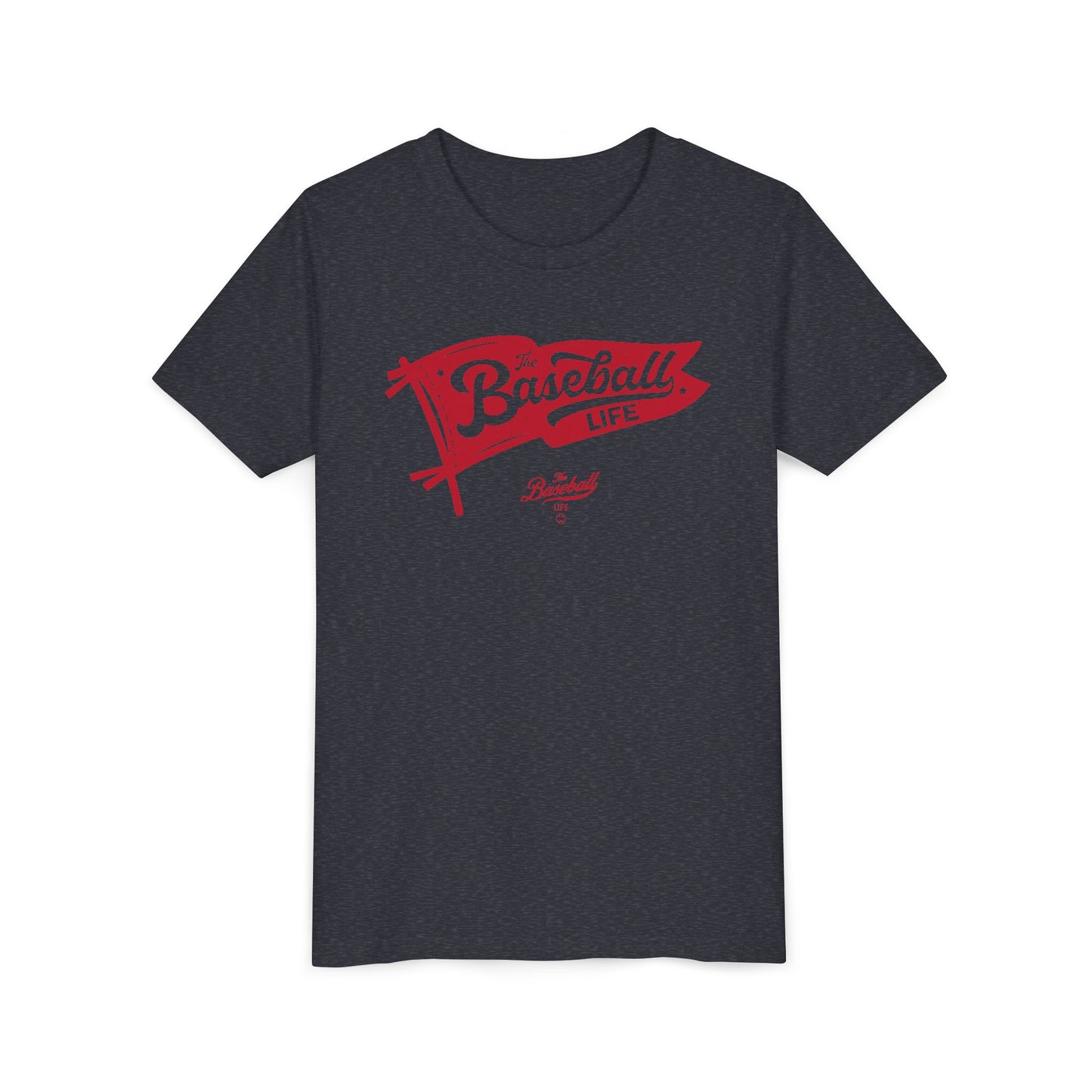 Youth The Baseball Life Classic Pennant_Red Print