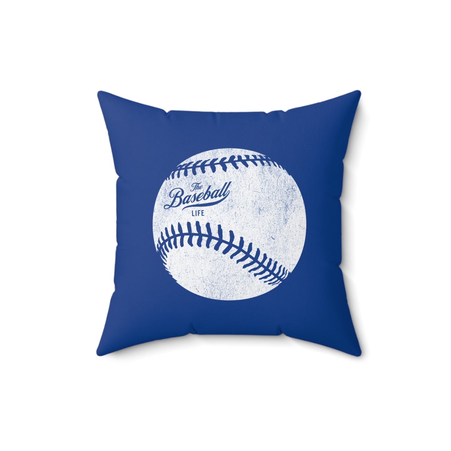 Accent Pillow_Weathered Baseball_Royal Blue
