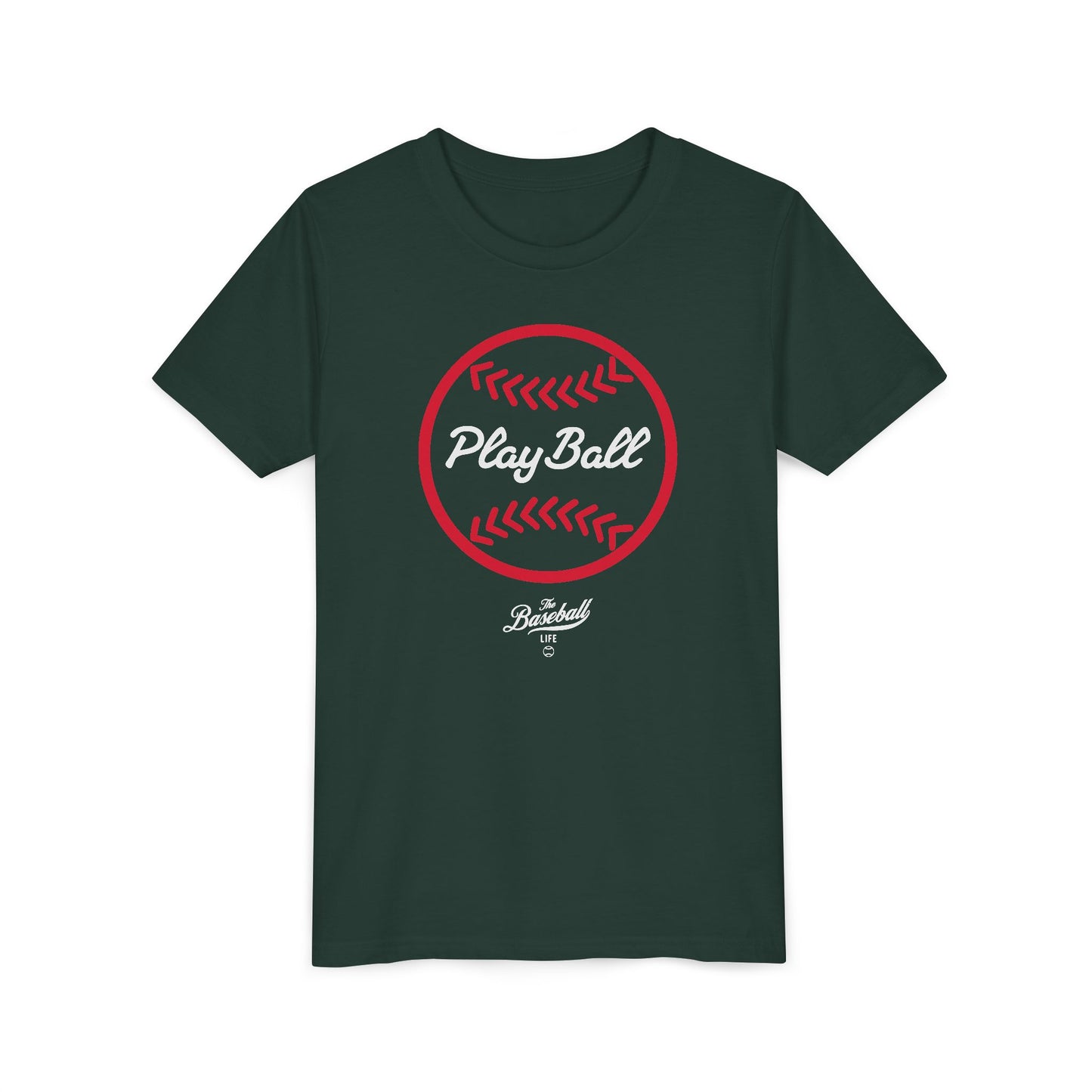 Youth Play Ball Graphic Baseball T-Shirt