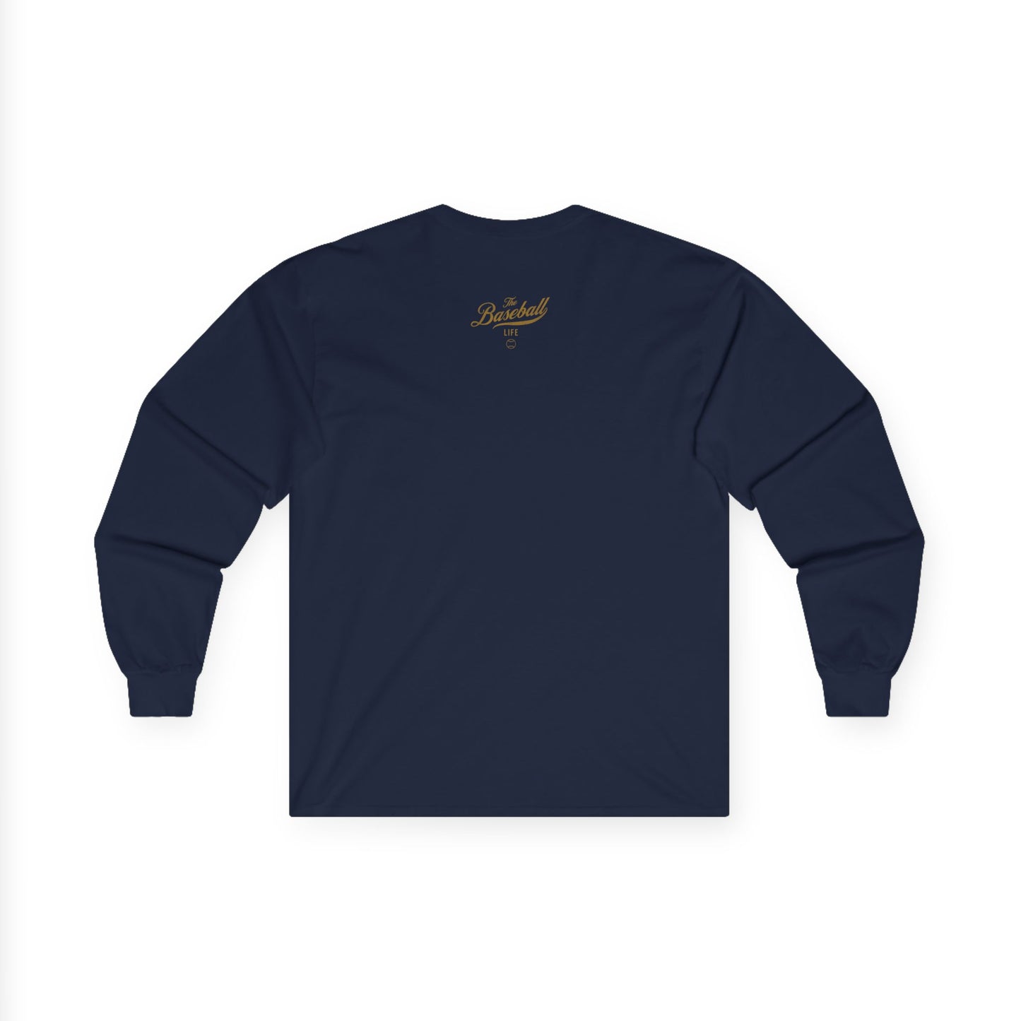 The Baseball Life Long Sleeve T-Shirt_Old Gold Print