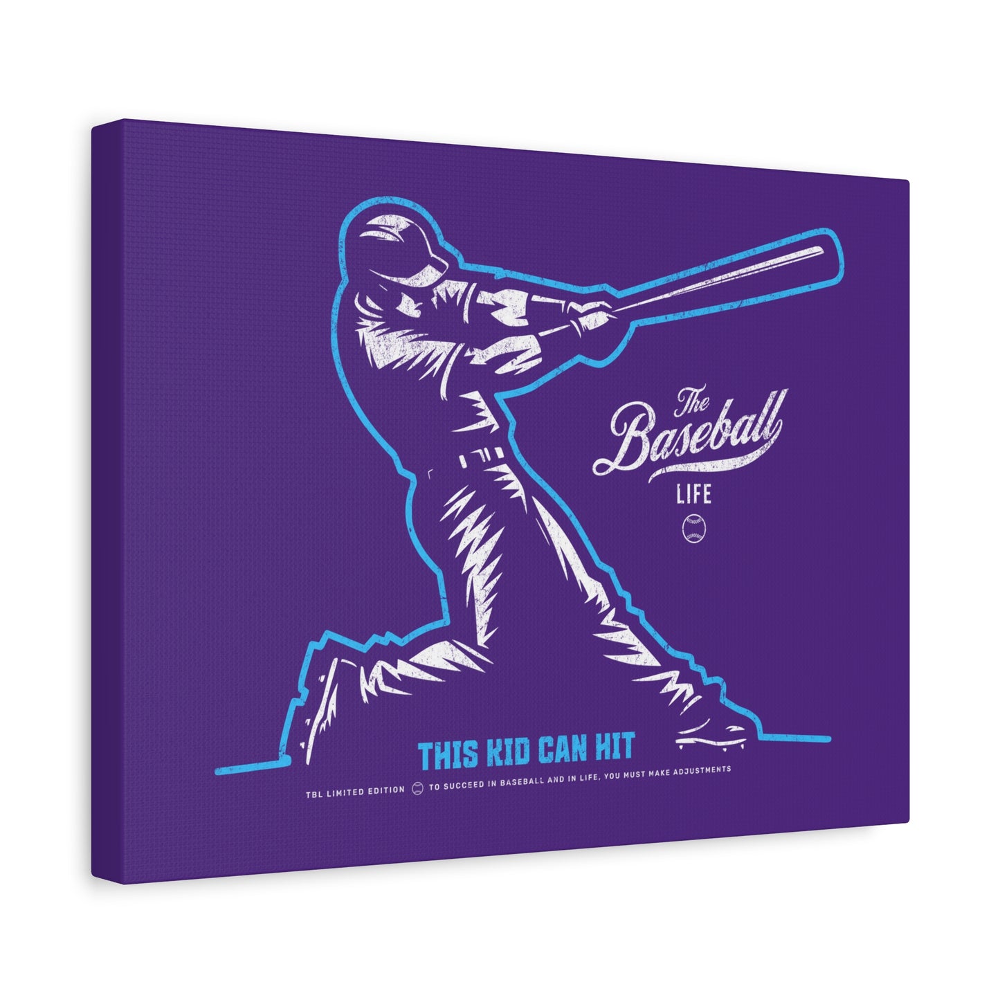 This Kid Can Hit Wall Art Canvas_Purple