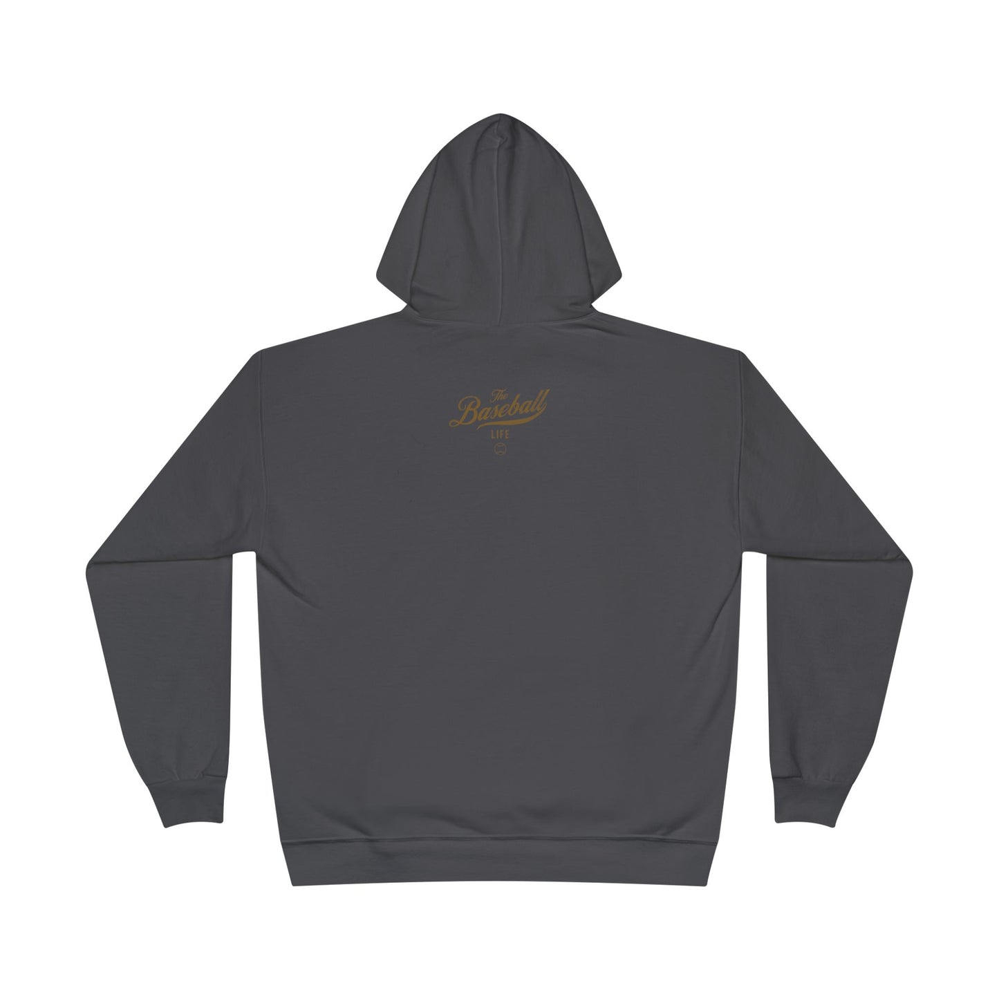 The Baseball Life Hoodie w/Grommets_Old Gold Print