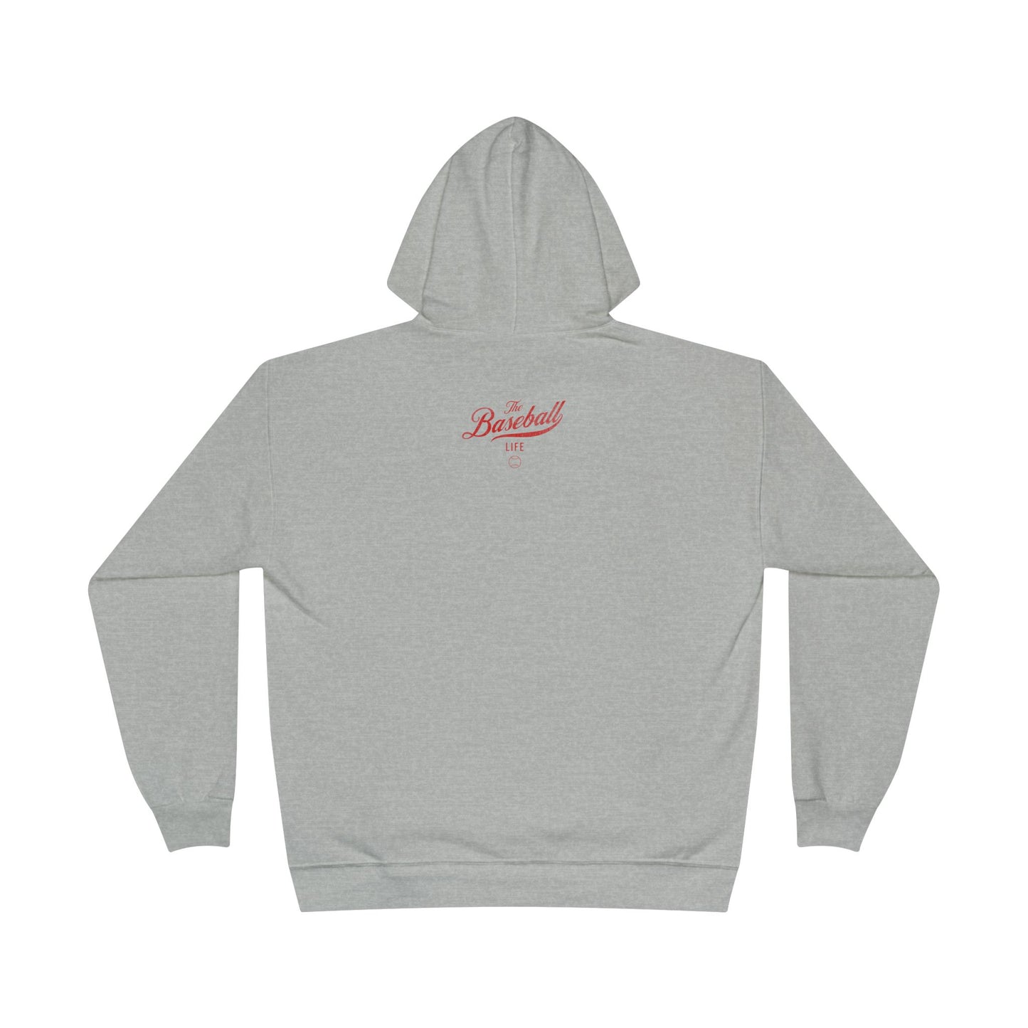 The Baseball Life Hoodie w/Grommets_Red Print
