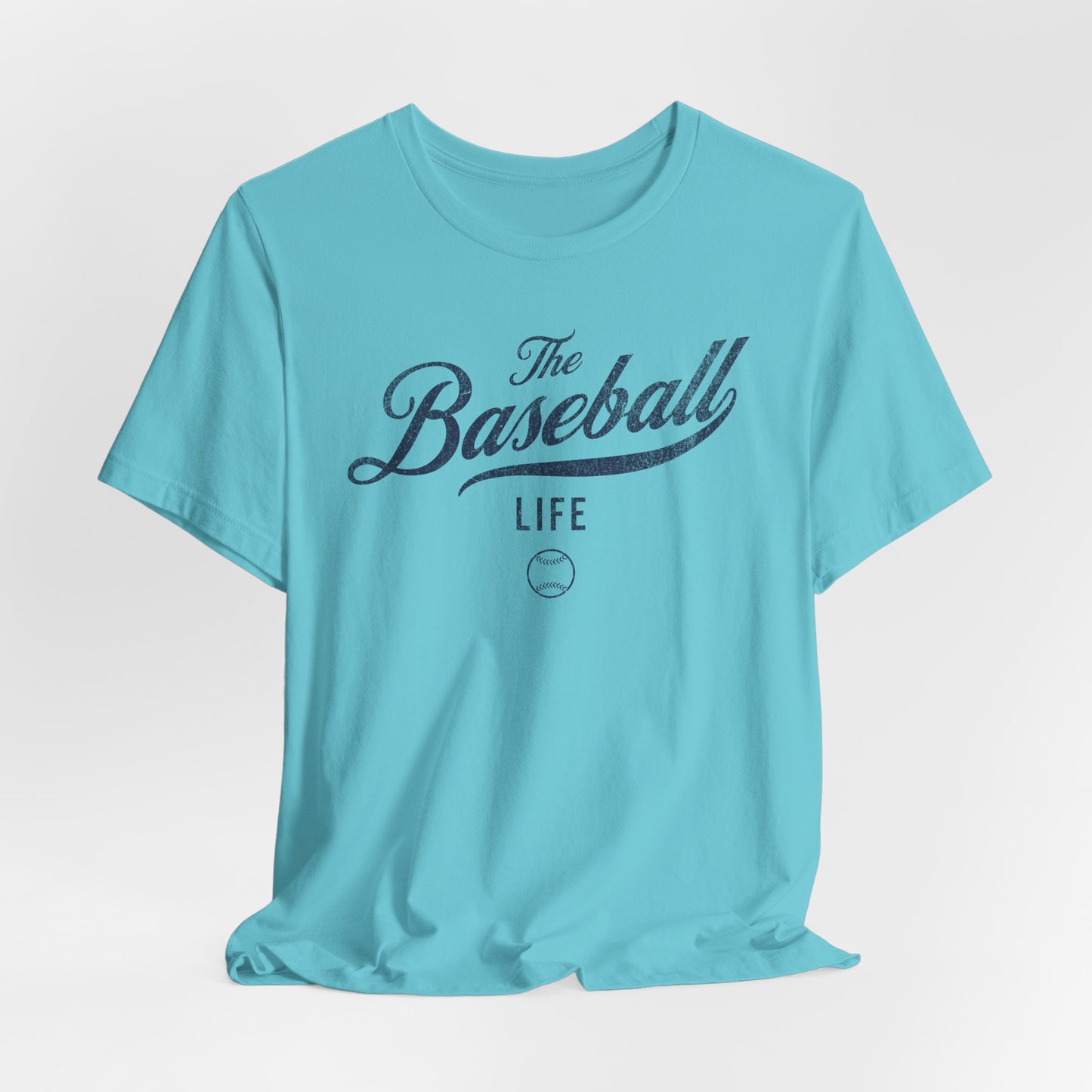The Baseball Life Classic Script T-Shirt_Navy Print