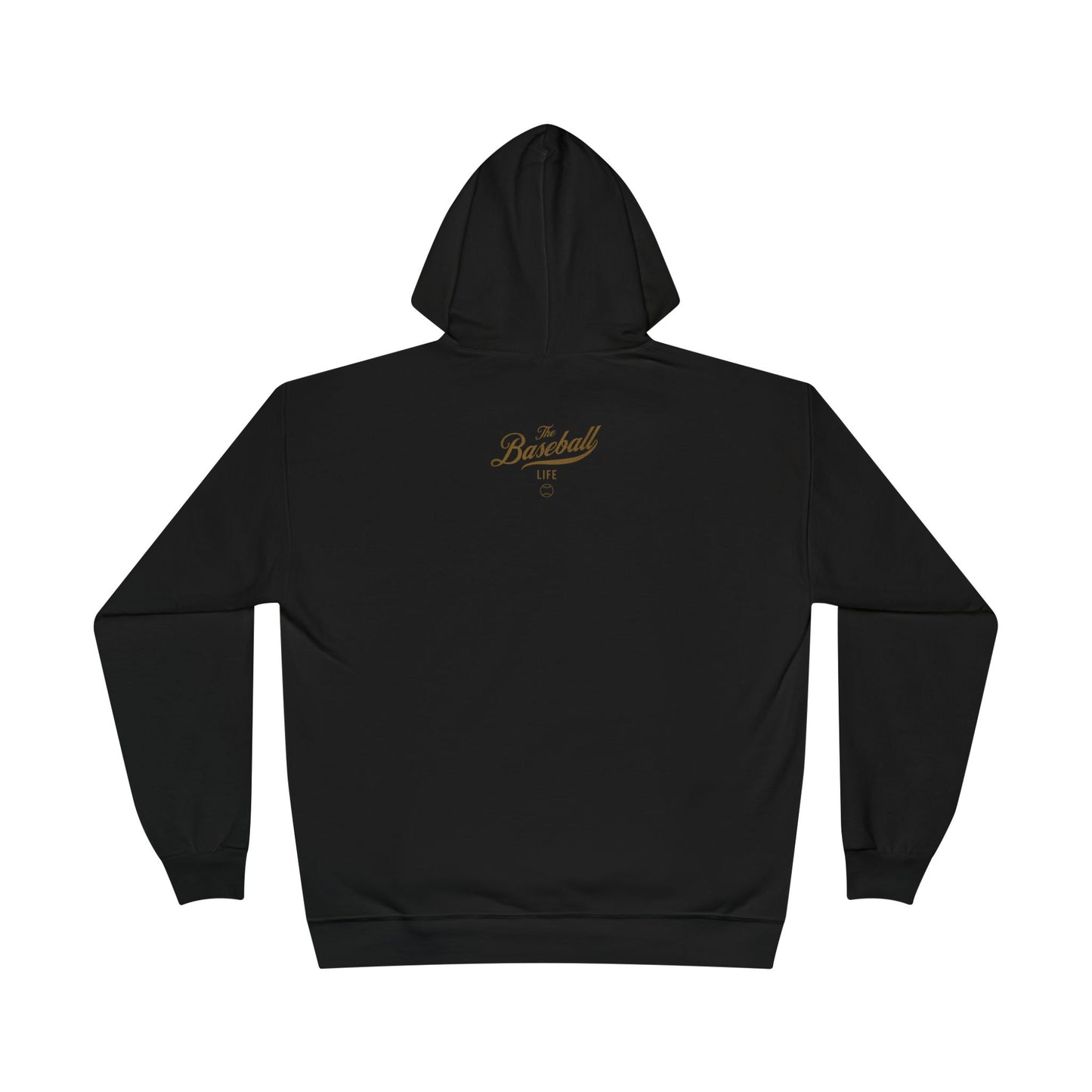 The Baseball Life Hoodie w/Grommets_Old Gold Print