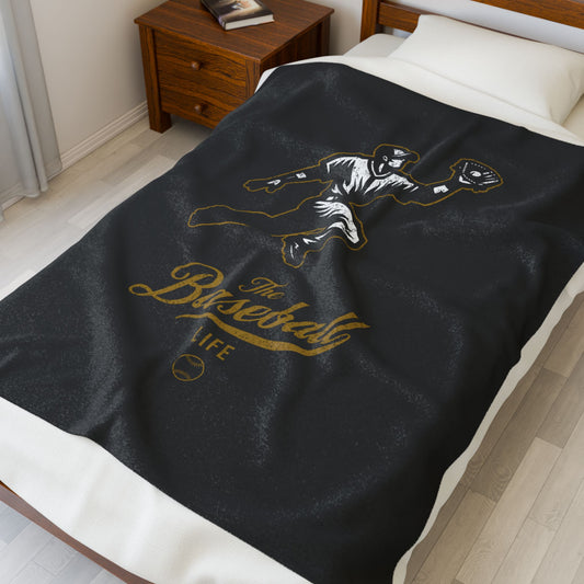 Velveteen Plush Blanket_Player Icon_Black