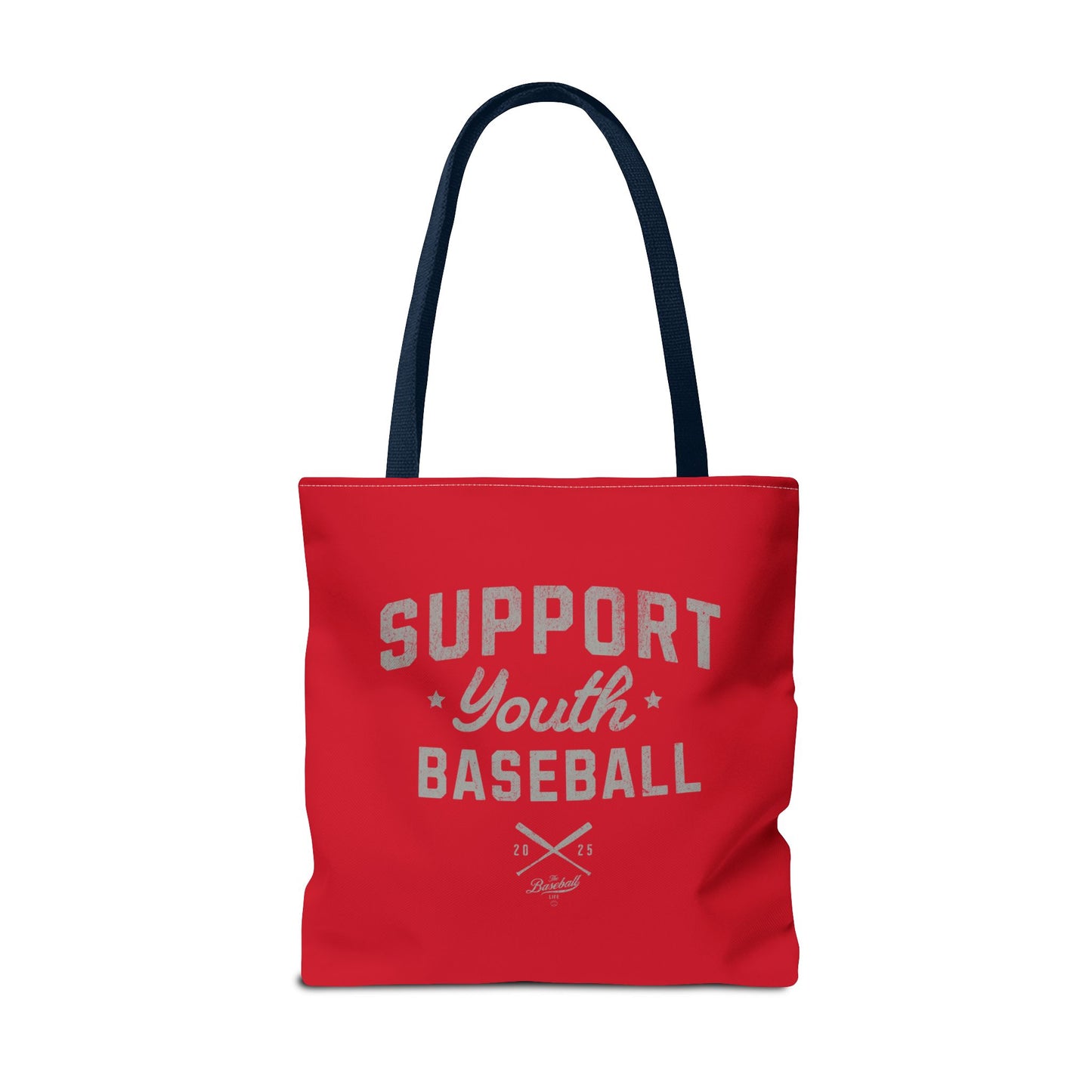 Support Youth Baseball Tote Bag_Red