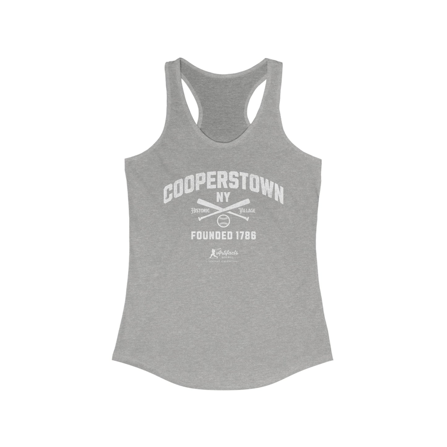 Cooperstown NY_Artifacts Baseball Collection Racerback Tank