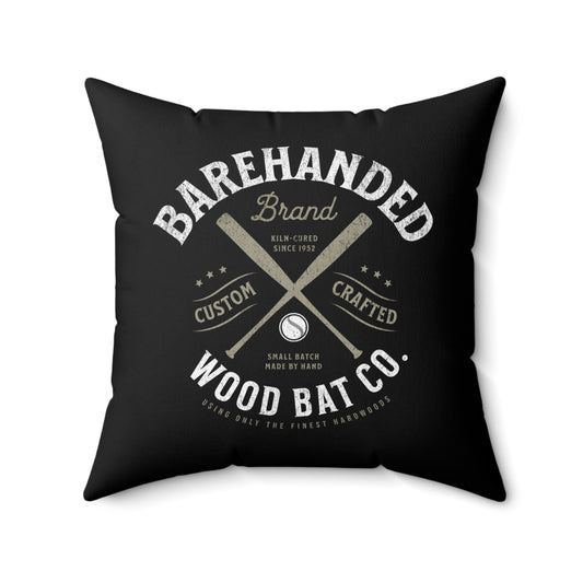 Accent Pillow_Barehanded Wood Bat Co._Black