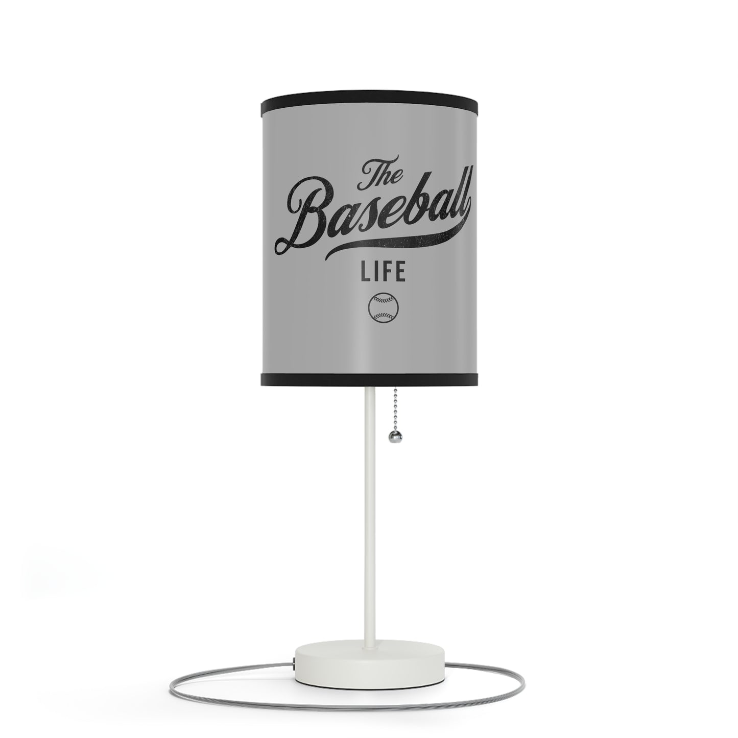 Table Lamp_Silver Gray w Black Print
