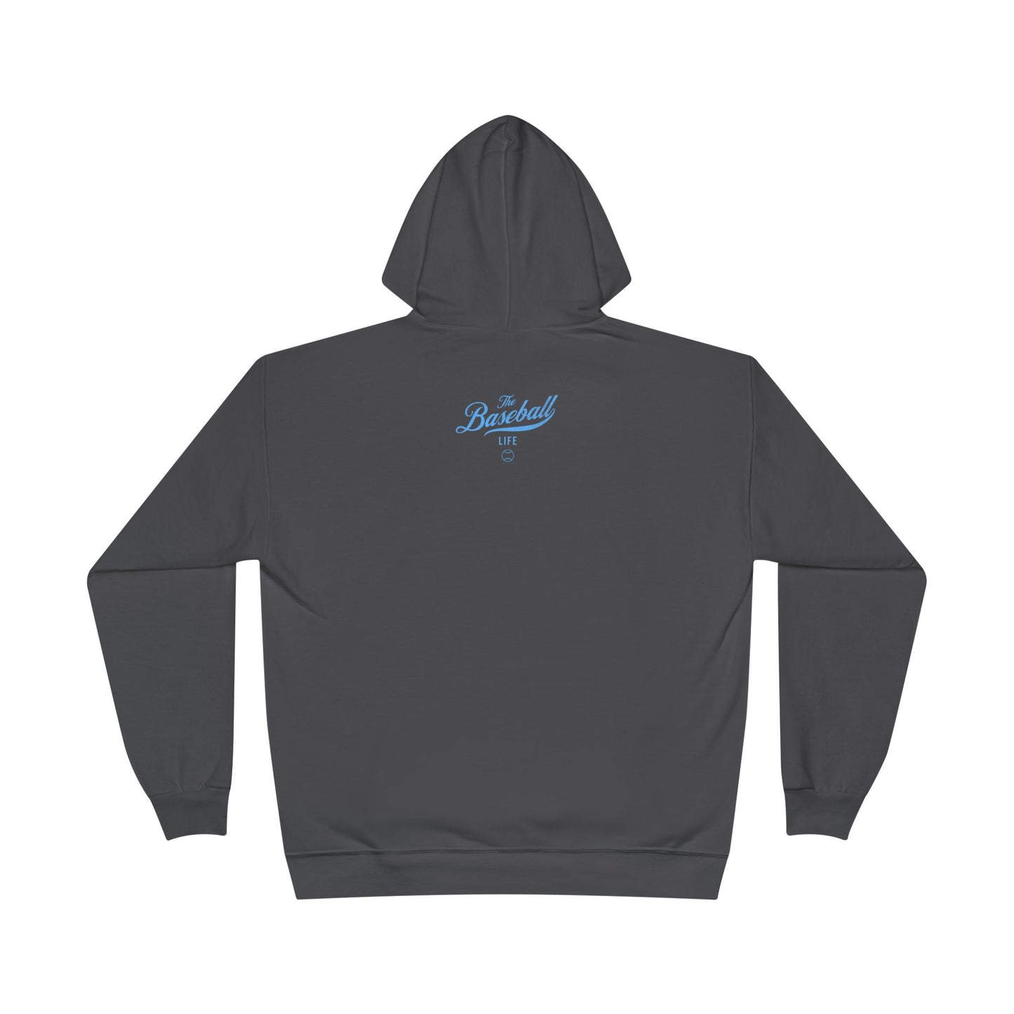The Baseball Life Hoodie w/Grommets_Carolina Blue Print