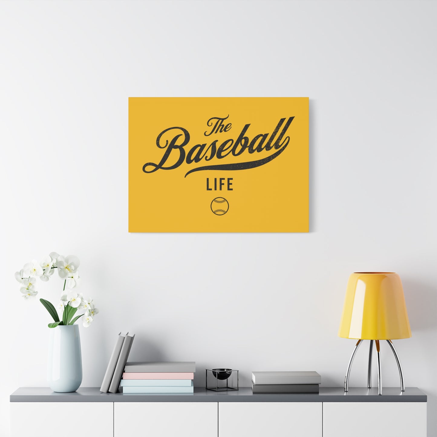 Wall Art Canvas_Yellow Gold w Black