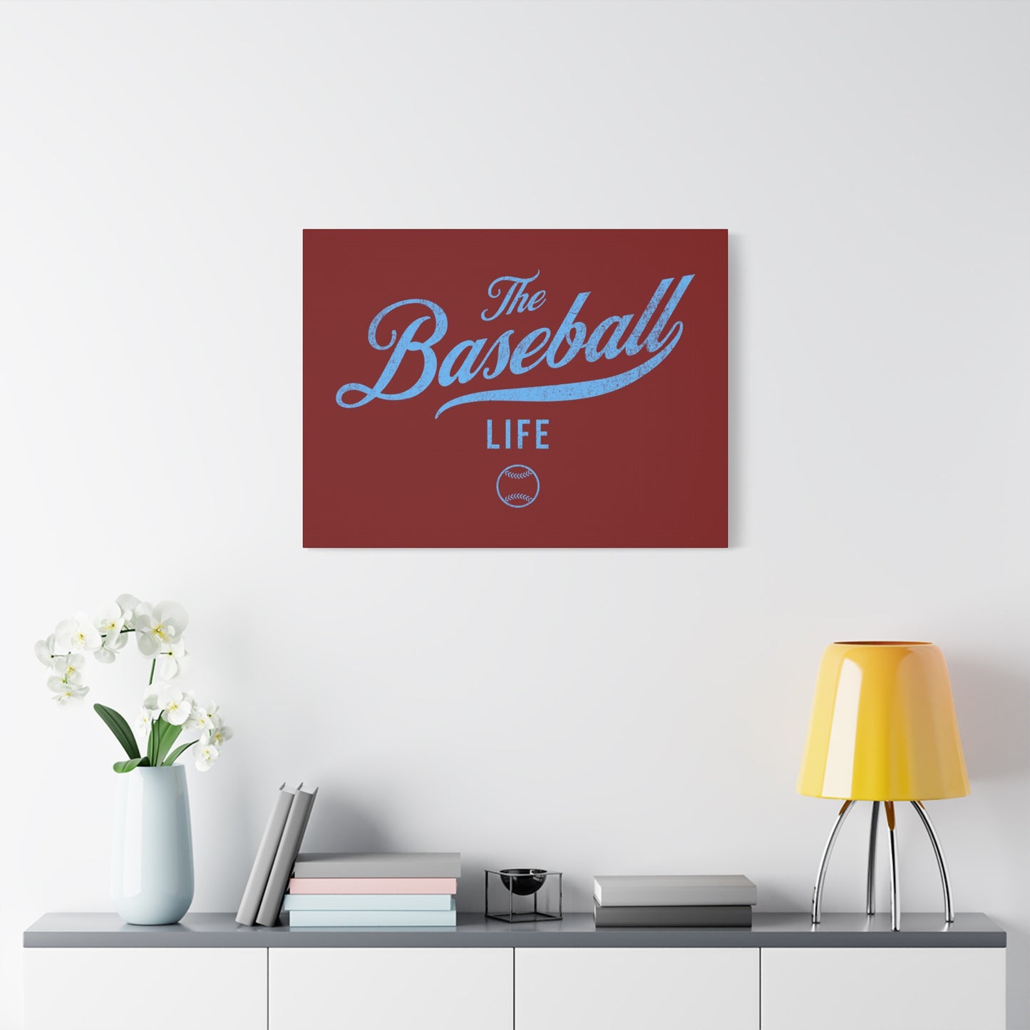 Wall Art Canvas_Maroon w Carolina Blue