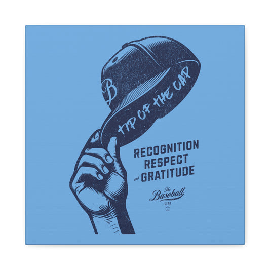 Tip of the Cap Wall Art Canvas_Carolina Blue