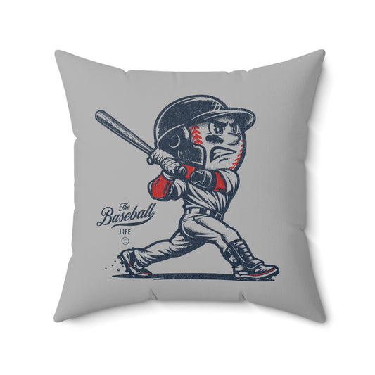 Accent Pillow Mr. Baseball Mascot Home Run