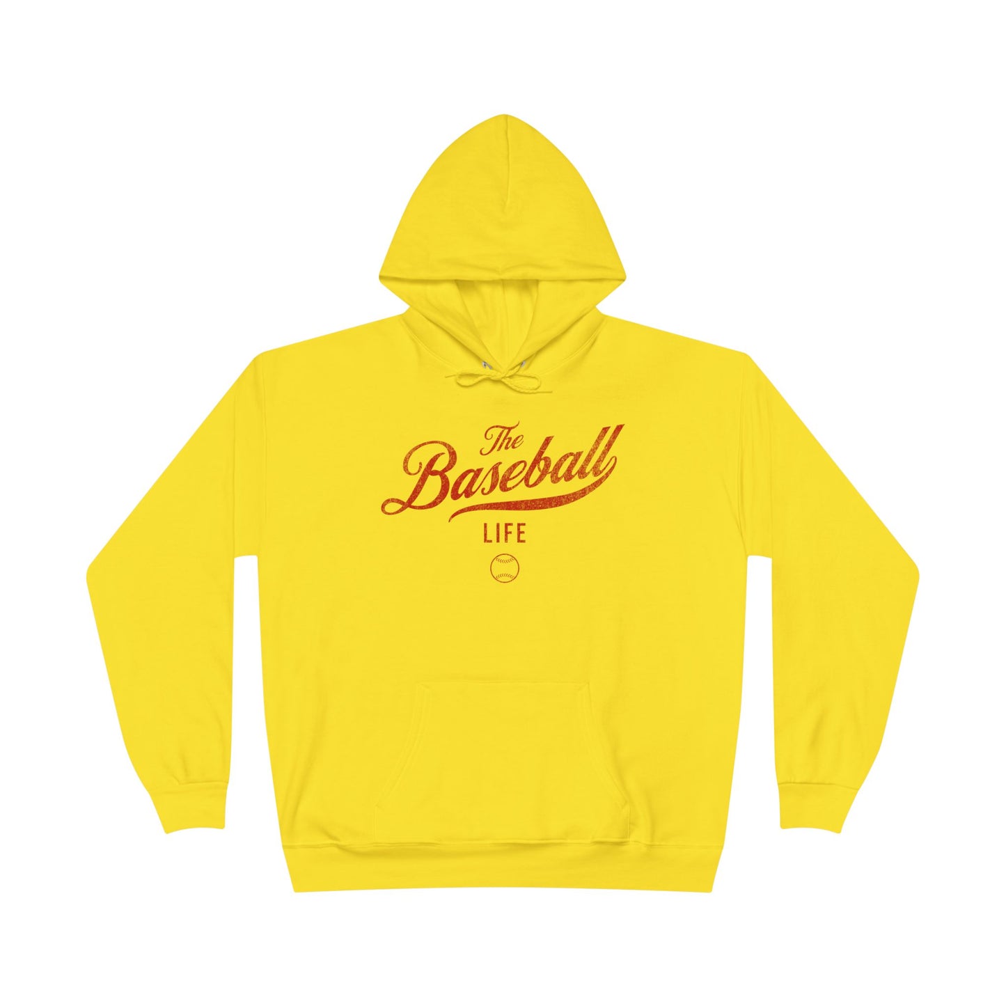 The Baseball Life Hoodie w/Grommets_Red Print