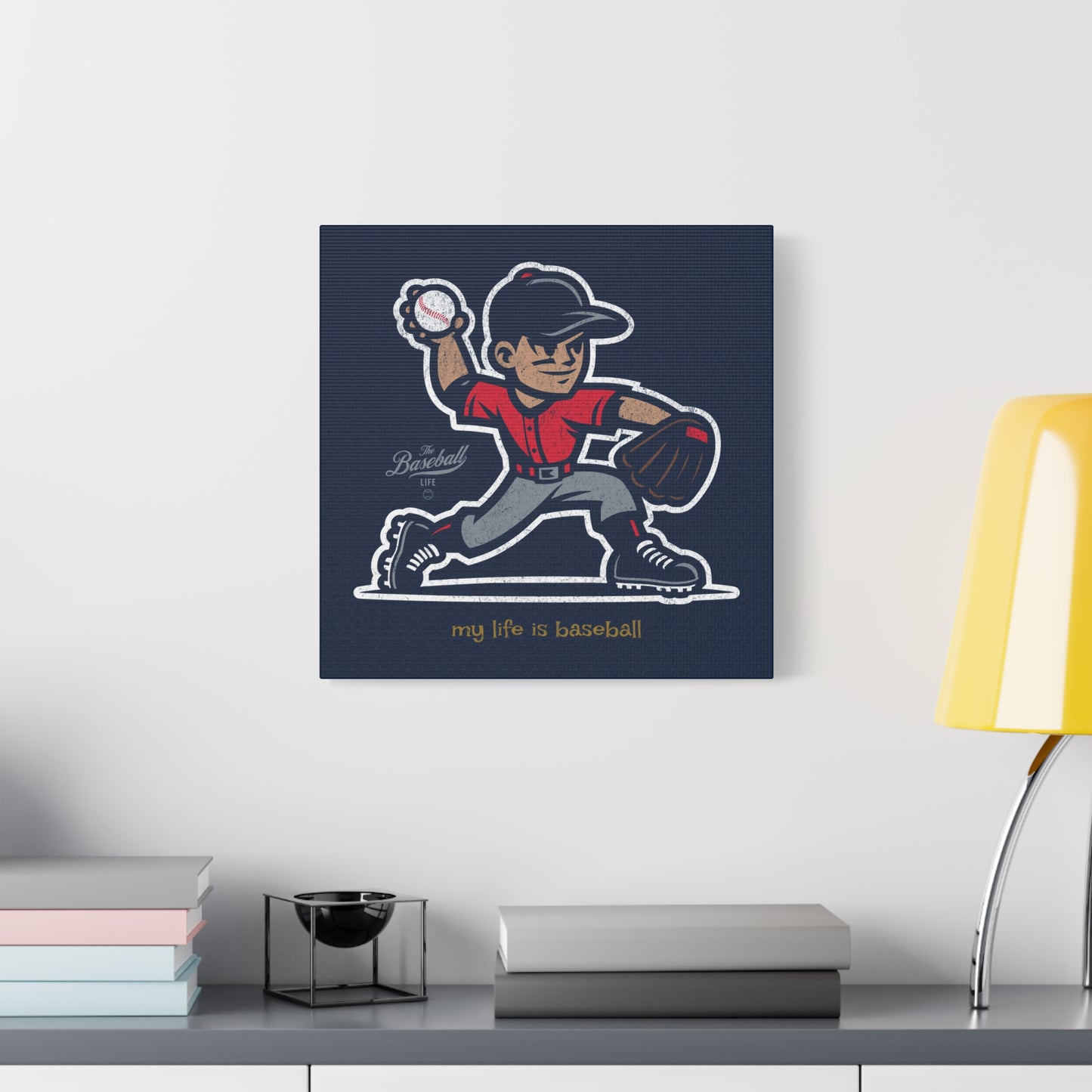 My Life Is Baseball Wall Art Canvas