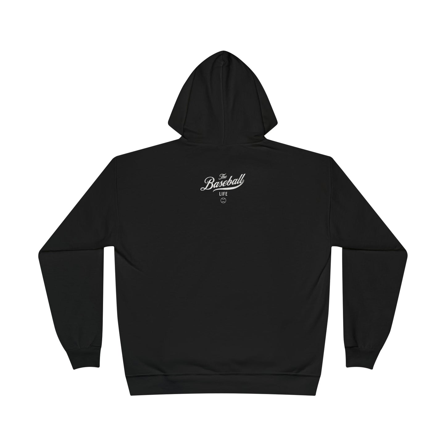 The Baseball Life Hoodie w/Grommets_White Print