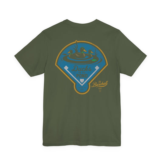 Ducks On The Pond Baseball T-Shirt