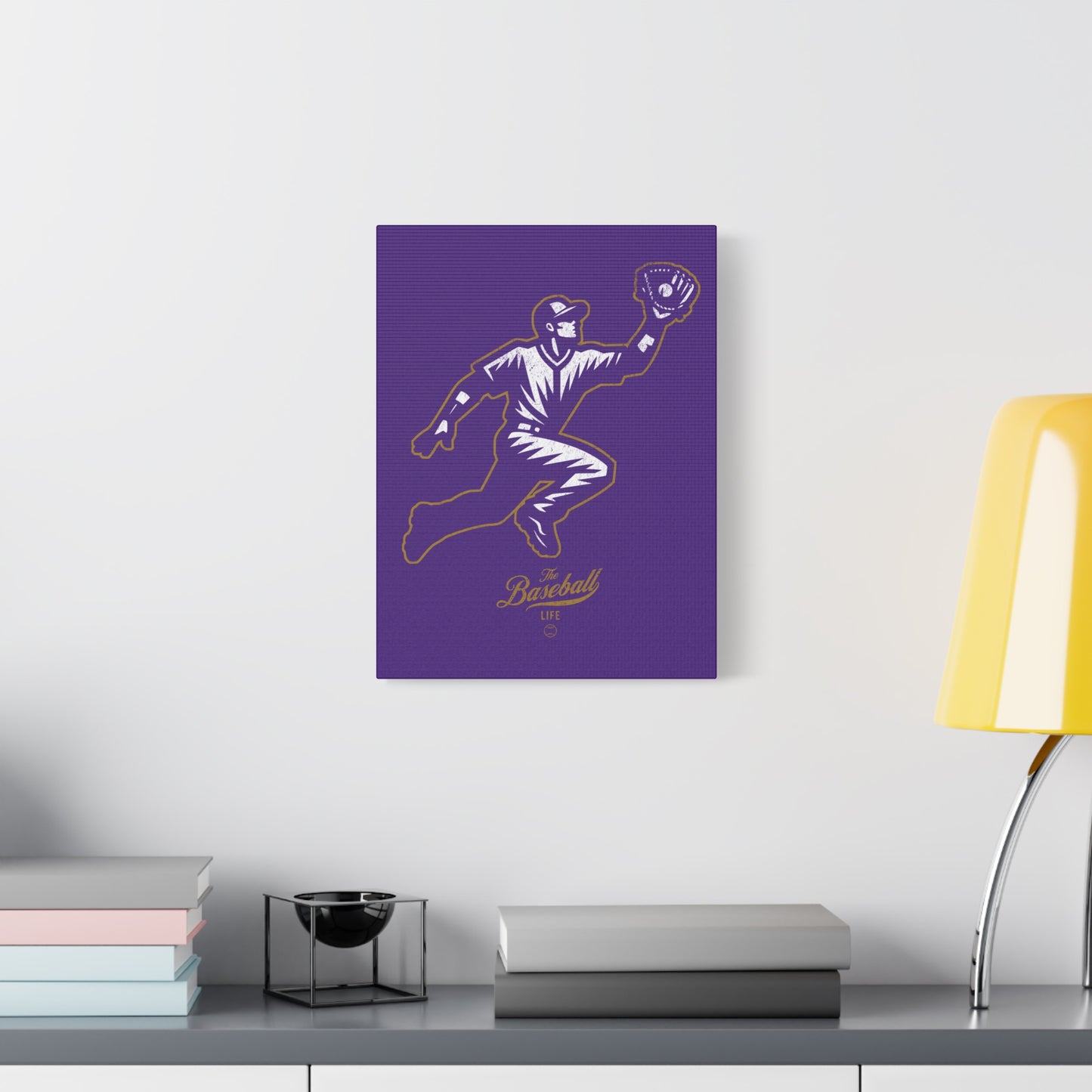 Player Icon Wall Art Canvas_Purple