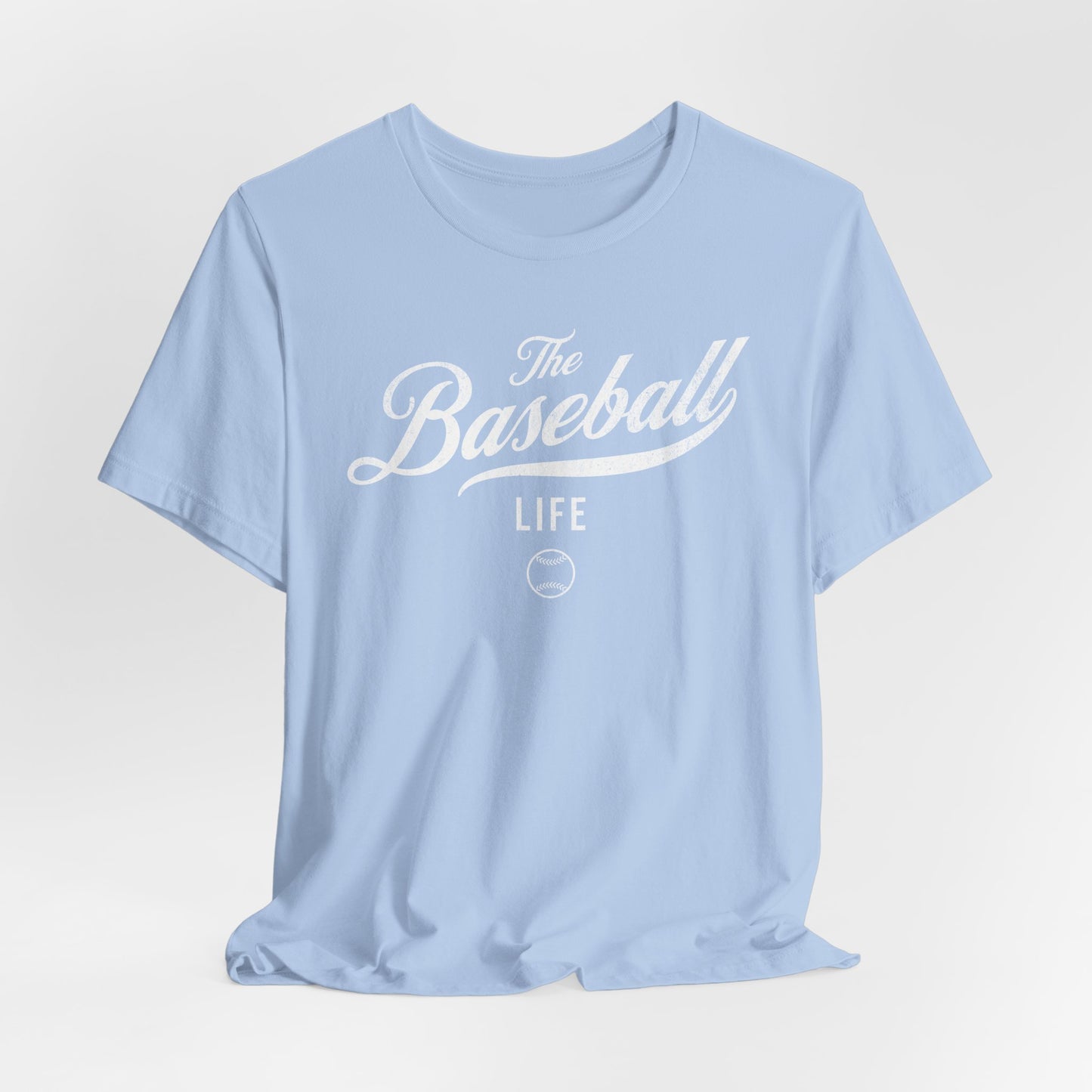 The Baseball Life Classic Script T-Shirt_White Print