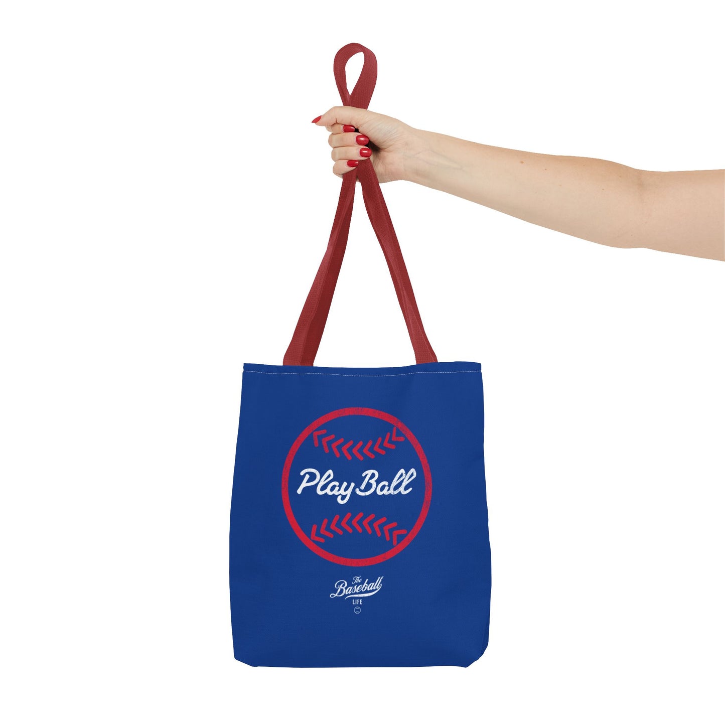 Baseball Icon Play Ball Tote Bag_Royal Blue