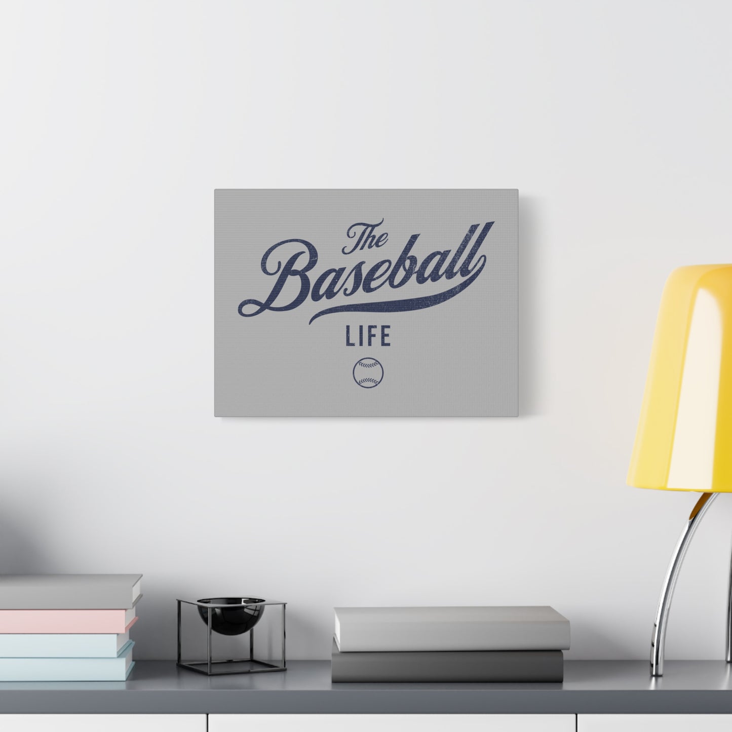 Wall Art Canvas_Silver Gray w Navy