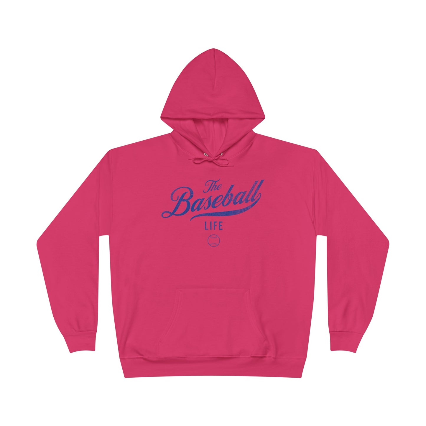 The Baseball Life Hoodie w/Grommets_Royal Blue Print