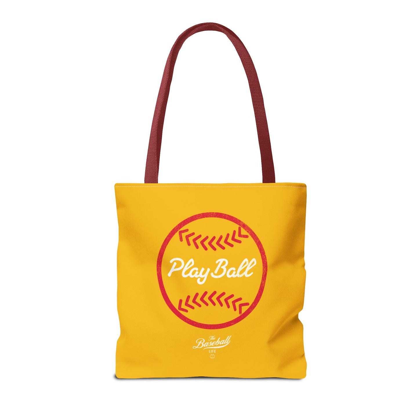 Baseball Icon Play Ball Tote Bag_Yellow Gold