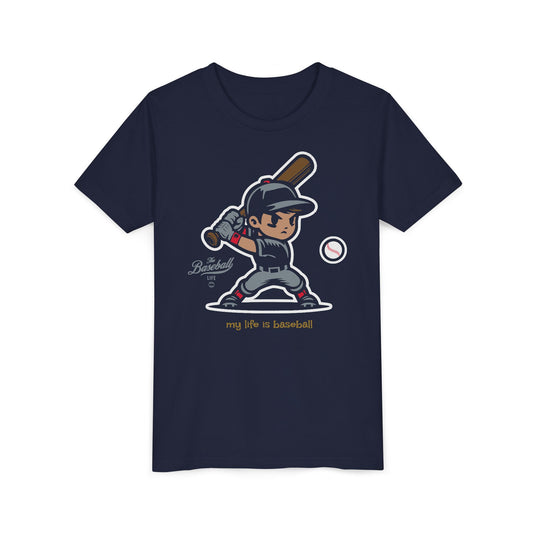 Youth Baseball T-Shirt_My Life is Baseball_AT BAT