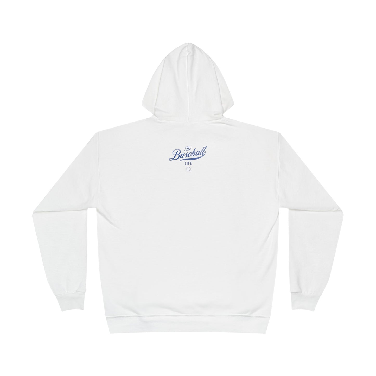 The Baseball Life Hoodie w/Grommets_Royal Blue Print